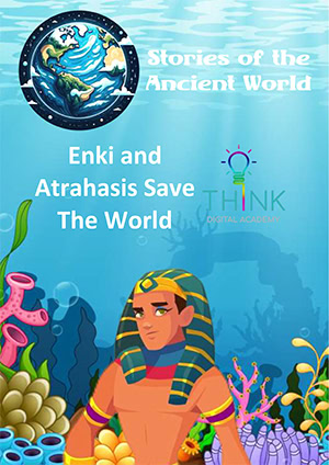 Book cover: Enki and Atrahasis save the world