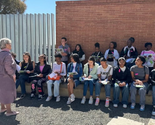 Grade 10 and 11 students at the Apartheid Museum in 2024.